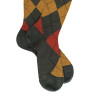 Merino Wool knee-high socks with Diamond Pattern - Thuja and Henna