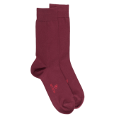 Men's socks in soft Egyptian cotton - Burgundy | Doré Doré