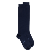 Women's soft cotton knee high socks - Blue | Doré Doré