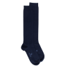 Women's soft cotton knee high socks - Blue