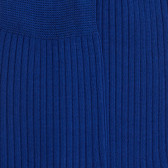 Men's ribbed 100% cotton lisle socks - Blue | Doré Doré