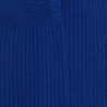Men's ribbed 100% cotton lisle socks - Blue | Doré Doré