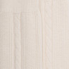 Women's wool and cashmere knee-highs with twisted pattern - Cream | Doré Doré