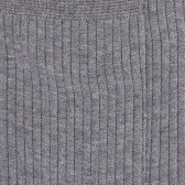 Men's 100% mercerised cotton lisle ribbed socks - Medium grey | Doré Doré