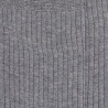 Men's 100% mercerised cotton lisle ribbed socks - Medium grey | Doré Doré