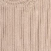 Men's 100% mercerised cotton lisle ribbed socks - Beige | Doré Doré