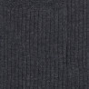 Men's 100% mercerised cotton lisle ribbed socks - Dark grey | Doré Doré