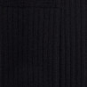 Men's merino wool ribbed knee-high socks  - Black | Doré Doré