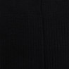 Ribbed knee-high socks in mercerised cotton lisle - Black | Doré Doré