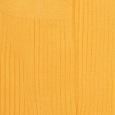 Men's ribbed socks made of 100% solid-colored Scottish thread - Yellow Papaya | Doré Doré