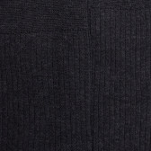 Men's pure cotton lisle ribbed knee-high socks - Dark Grey | Doré Doré