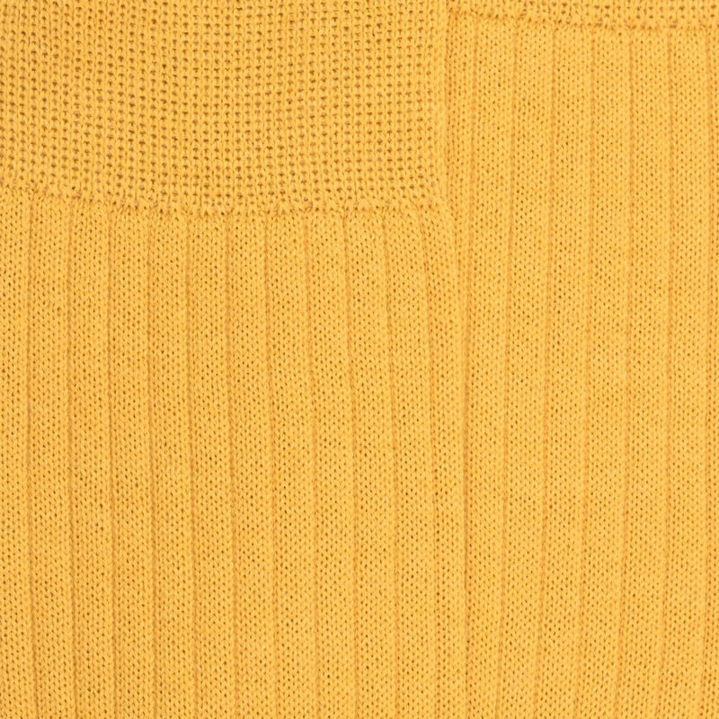 Men's merino wool ribbed socks - Yellow | Doré Doré