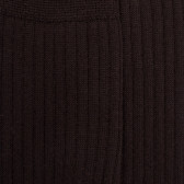 Men's merino wool ribbed knee-high socks  - Brown | Doré Doré