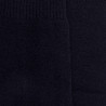 Men's wool and cashmere jersey knit knee-high socks - Dark blue | Doré Doré