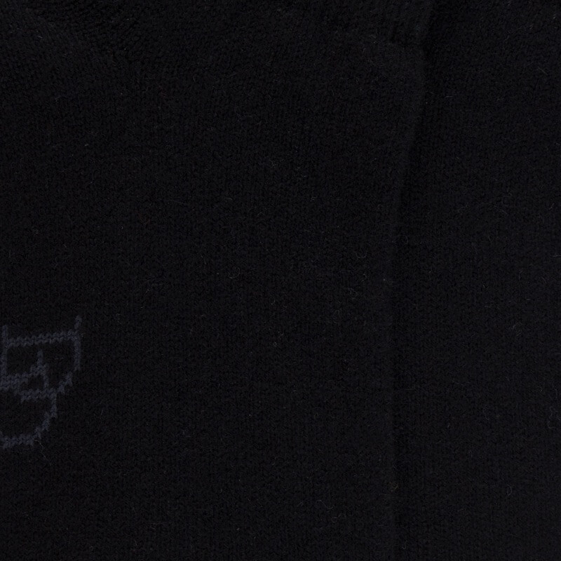 Women's wool and cashmere sneaker socks - Black | Doré Doré