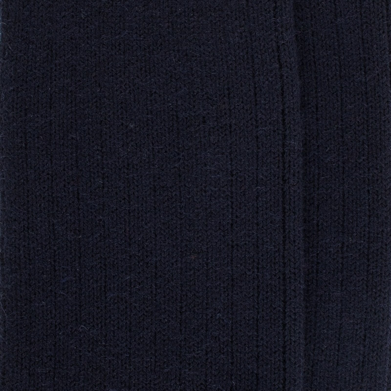 Thick ribbed merino wool socks - Dark blue | Doré Doré