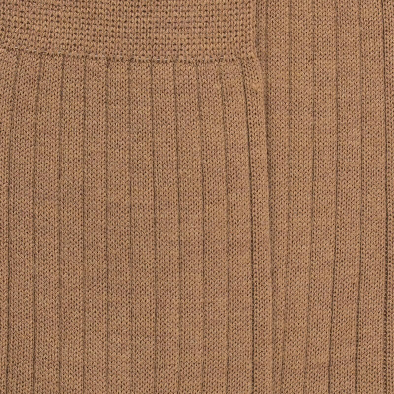 Men's merino wool ribbed socks - Sand | Doré Doré