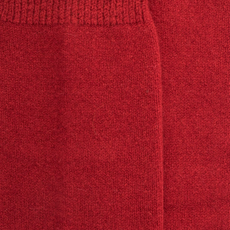 Men's long wool and cashmere socks - Red | Doré Doré