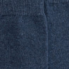 Women's long wool and cashmere plain socks - Blue | Doré Doré