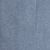 Men's elastic-free ribbed cotton lisle socks - Blue ice | Doré Doré