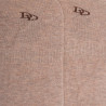 Egyptian cotton footlets in flat knit - Beige | Doré Doré