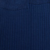 Men's ribbed long socks made of 100% solid-colored Scottish thread - Royal Blue | Doré Doré