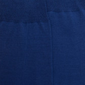 Men's fine gauge 100% cotton lisle knee-high socks - Royal Blue | Doré Doré