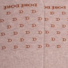 Men's cotton lisle no-show socks with "DD" repeat pattern - Beige Sand | Doré Doré