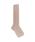 Men's pure cotton lisle ribbed knee-high socks - Beige