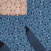 Women's long socks in viscose patterned Arabian design - Azure | Doré Doré