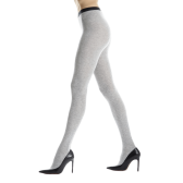 Women's plain cotton tights - Grey Stone | Doré Doré