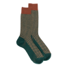 Men's wool woven socks in three colors - Grey-green iron
