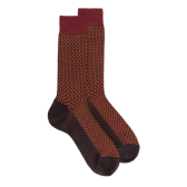 Men's wool woven socks in three colors - Brown Chocolate | Doré Doré