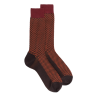 Men's wool woven socks in three colors - Brown Chocolate