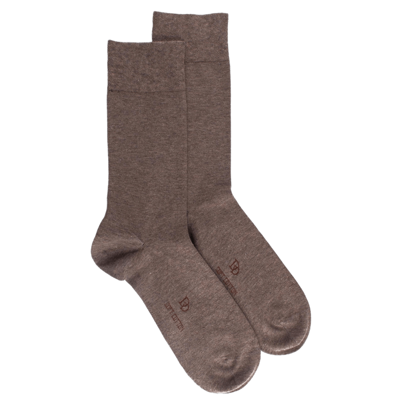 Men's fine gauge egyptian cotton socks - Cream | Doré Doré