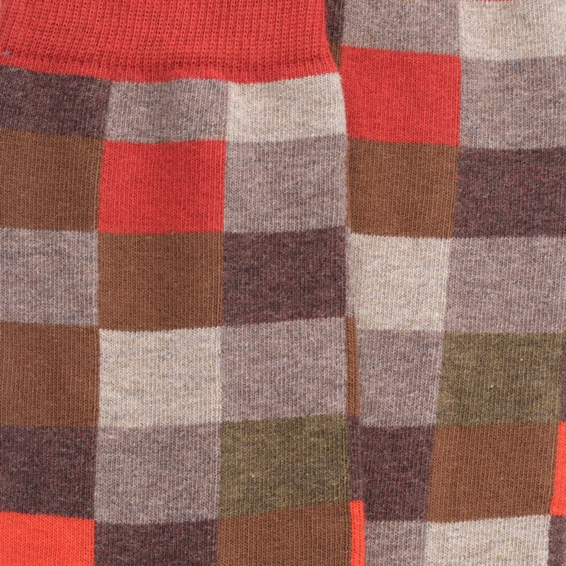 Men's checkered cotton socks - Multicoloured | Doré Doré