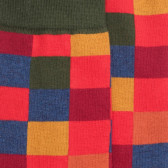 Men's checkered cotton socks - Red | Doré Doré