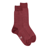 Men's caviar patterned wool socks - Red | Doré Doré