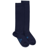 Children's lightweight long socks made of Egyptian cotton - Blue sailor