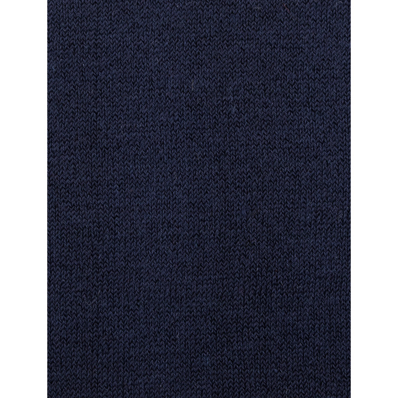 Plain knit cotton tights - Navy blue | Doré Doré