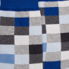 Men's checkered cotton socks - Grey Stone | Doré Doré
