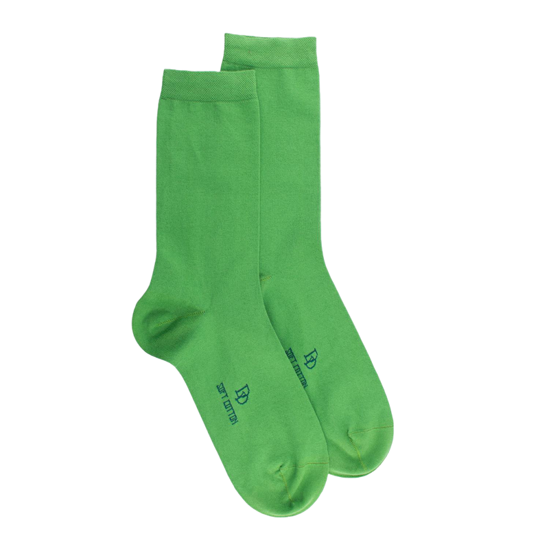 Women's fine gauge egyptian cotton socks - Avocado | Doré Doré