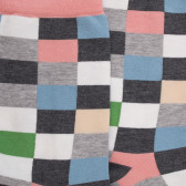 Women's checkered egyptian cotton socks - Oxford grey | Doré Doré