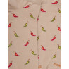 Men's short socks made of lisle patterned peppers - Beige Grege | Doré Doré