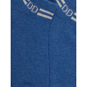 Women's short socks in plain cotton terry with stripes and glitter logo - Light Blue Jeans | Doré Doré
