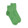 Men's plain cotton short socks - Avocado