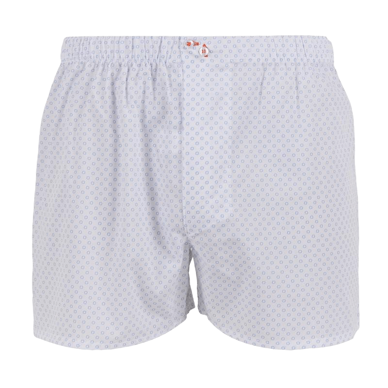 Men's plain cotton boxers - White | Doré Doré