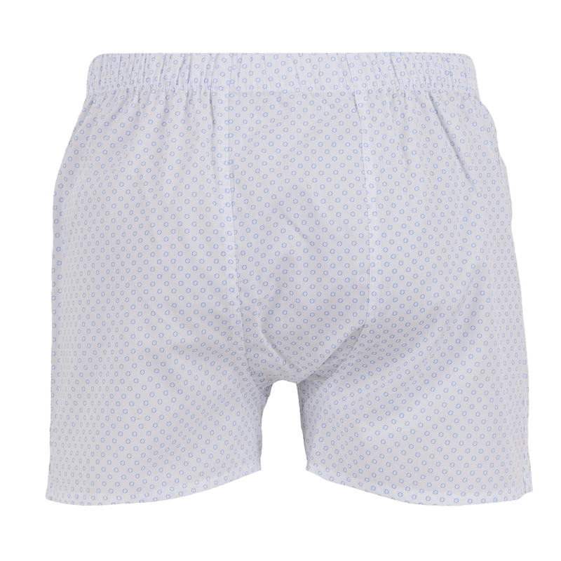 Men's plain cotton boxers - White | Doré Doré