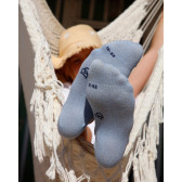 Kids' glitter cotton sneaker socks - Blue Wale | Doré Doré