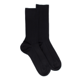 Pack of 7 pairs of men’s socks without elastic cuffs in Egyptian cotton